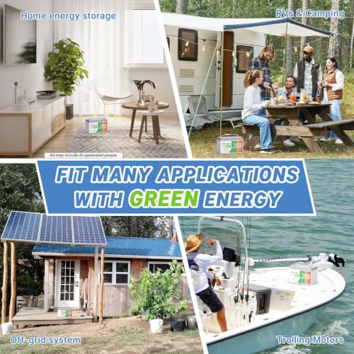 Image of Redodo 3 Pack 12V 100Ah LiFePO4 Battery, Deep Cycle Batteries with 100A BMS, Group 31 Battery for 10 Years Lifetime, 4000-15000 Cycles, Perfect for RV, Solar Home, Trolling Motor, Marine, Boat etc