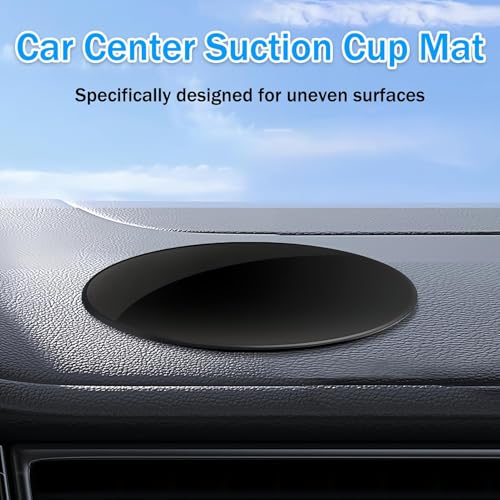 tinshow 2 Stücke 80mm armaturenbrett Klebepads Suction Cup Mounting Plates with 3m Adhesive Universal Car Armaturenbrett Klebepads Für GPS-Tablet-Autotelefonhalter-Basis, Klebriger Klebstoff