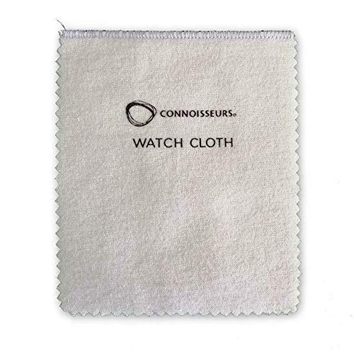 Connoisseurs Watch Cleaning Cloths | 100% Cotton Fibre Watch Polishing Cloths X2 | Anti Tarnish & Shine Cloths