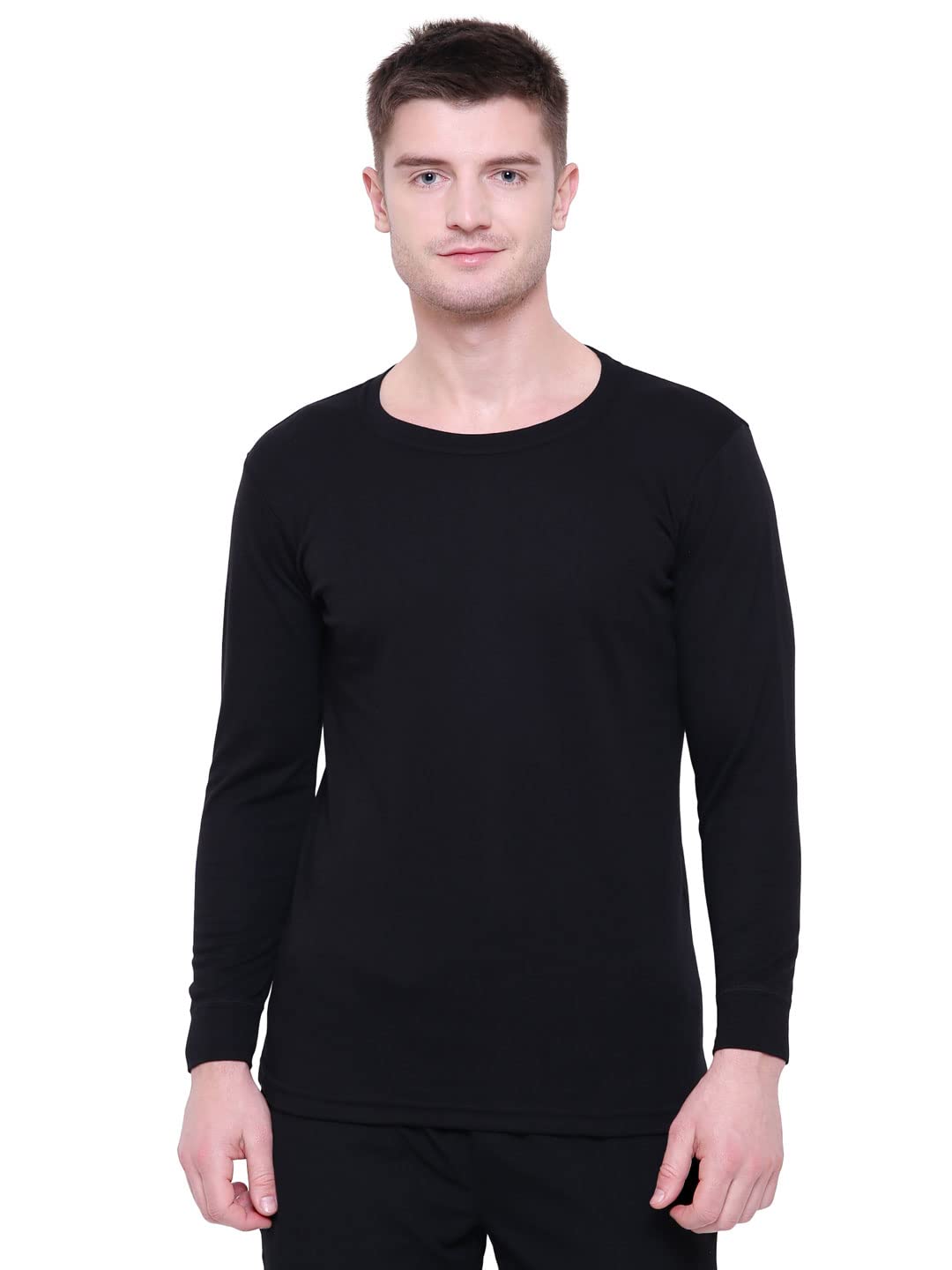 Men's Slim Fit Thermal Tops Crew Neck Full Sleeves Pack Of 1-image-44