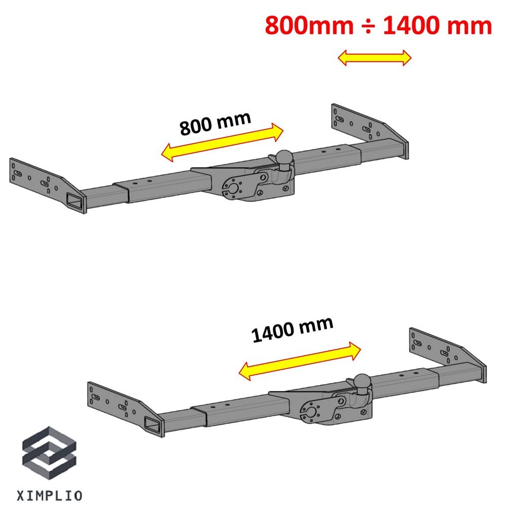 Attelage de remorque universel variable - pour campeur, camping-car, caravane, tombereau, un camione, voiture de livraison