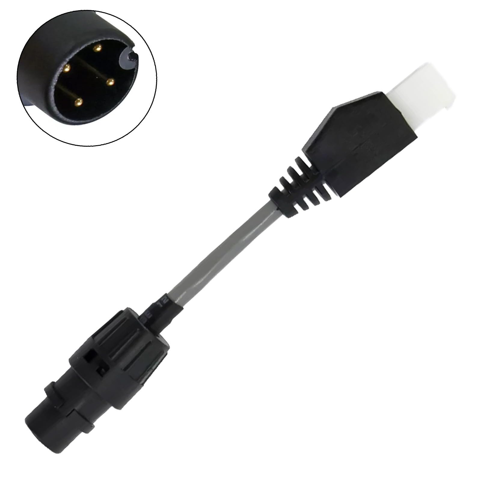 Adaptador de cable de diagnóstico de 4 pines, conector programador de carrito de golf, para lector de códigos Curtis 1311 1313, herramienta de reemplazo directo