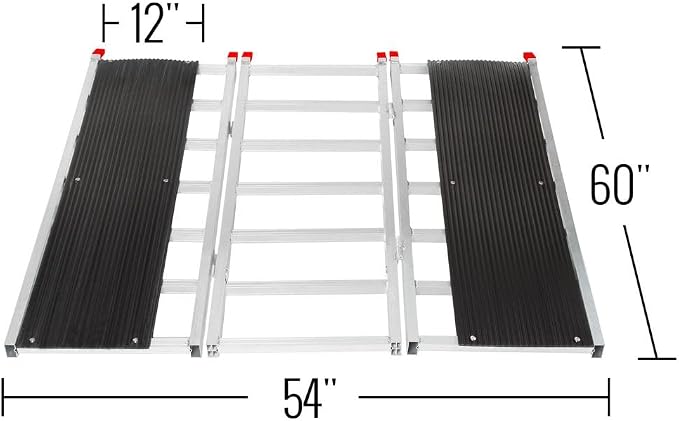 Rampa plegable para motos de nieve 5' x 54" extensión miniatura 3