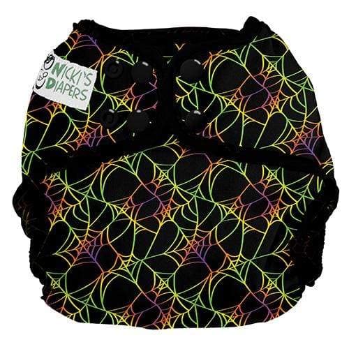 Image of Nicki's Diapers One Size Snap Cloth Diaper Cover | Adjustable Waterproof Cover for Baby Boys or Baby Girls | Coves Prefold Cloth Diapers, Flat Diapers, or Fitted | 8-35+lbs