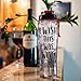 50 Strong BPA-free Reusable Water Bottle with Time Marker, 30 Ounces (Wine Wishes)