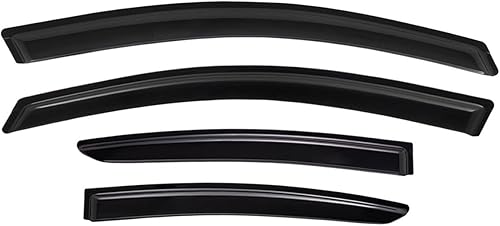 Miniatura 3 de Lightronic Visera de ventana de ventilación automática de montaje exterior extra duradera, compatible con Nissan Versa Sedan 2012-2019 (excluye