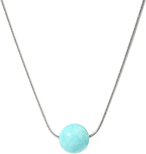 Lit Wall Crystal Necklaces for Women 10mm 18K Gold White Plated Crystal Pendant Natural Stone Necklace Adjustable Gemstone Necklace Healing Crystal Necklace Silver Necklaces for Women