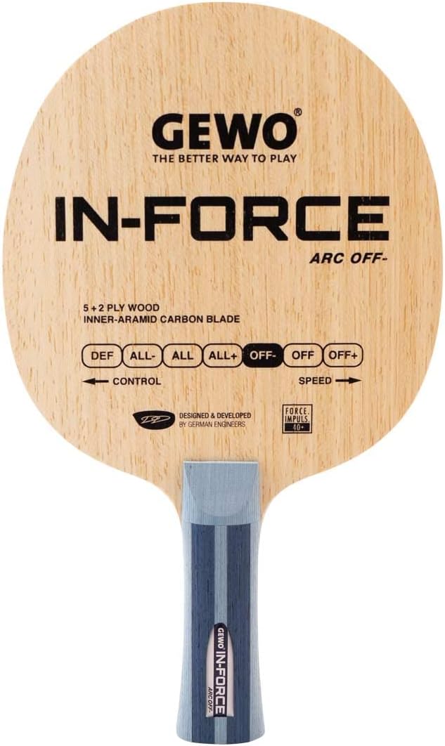 GEWO in Force Arc - Offensive Minus Table Tennis Blade