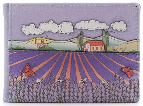 Porte-cartes de voyage en cuir parfait pour vos déplacements quotidiens en couleur lilas