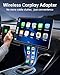 RociLife Wireless CarPlay Adapter, Converts Wired to Wireless Carplay Wireless Adapter, Stable Fast Connection No Latency from 5.8GHz, for Cars with CarPlay Function & for iPhone iOS 10+-BlackE
