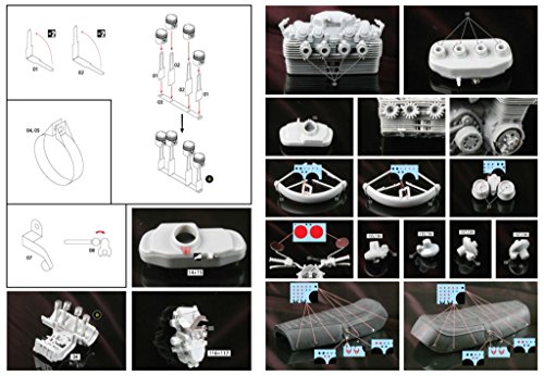Aoshima 1/12 Scale Detail Up Parts for naked bike CB400FOUR( Kit ) Japanese Import - Plastic Model Accessory Kit # 7662 - Thumbnail 3