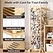 COSYLAND Stuffed Animal Storage Tower - Stuffed Animal Holder with Elastic Band for Playroom Bedroom Nursery - Space-Saving Free-Standing Stuff Toy Cage