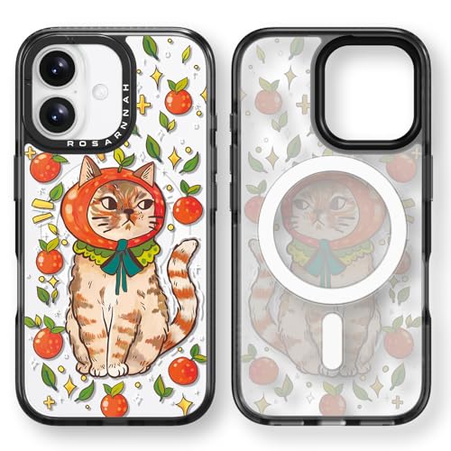 Coque Magsafe iPhone 16 chat noir anti-rayures esthétique