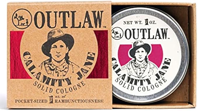 Spicy and Sweet Solid Cologne - Clove, Orange, Cinnamon, Whiskey Scent - Calamity Jane by Outlaw - Men's or Women's Cologne