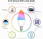 WiFi E14 RGBCW Smart Bulb Compatible with Alexa, Voice Control,5W (110V)
