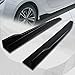 Q1-TECH, 5PCS Front Bumper Lip + Side Skirt Rocker Winglet Canard Diffuser Wing Compatible with 2013-2016 Scion FR-S FRS/Toyota 86 / FT86 / GT86, Front Lip Spoiler Body Splitter ABS (Matt Black)