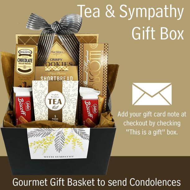 Miniatura 8 de Canasta de regalo para dar el pésame por la pérdida de madre, padre u otro ser querido, canasta de regalo gourmet de duelo.