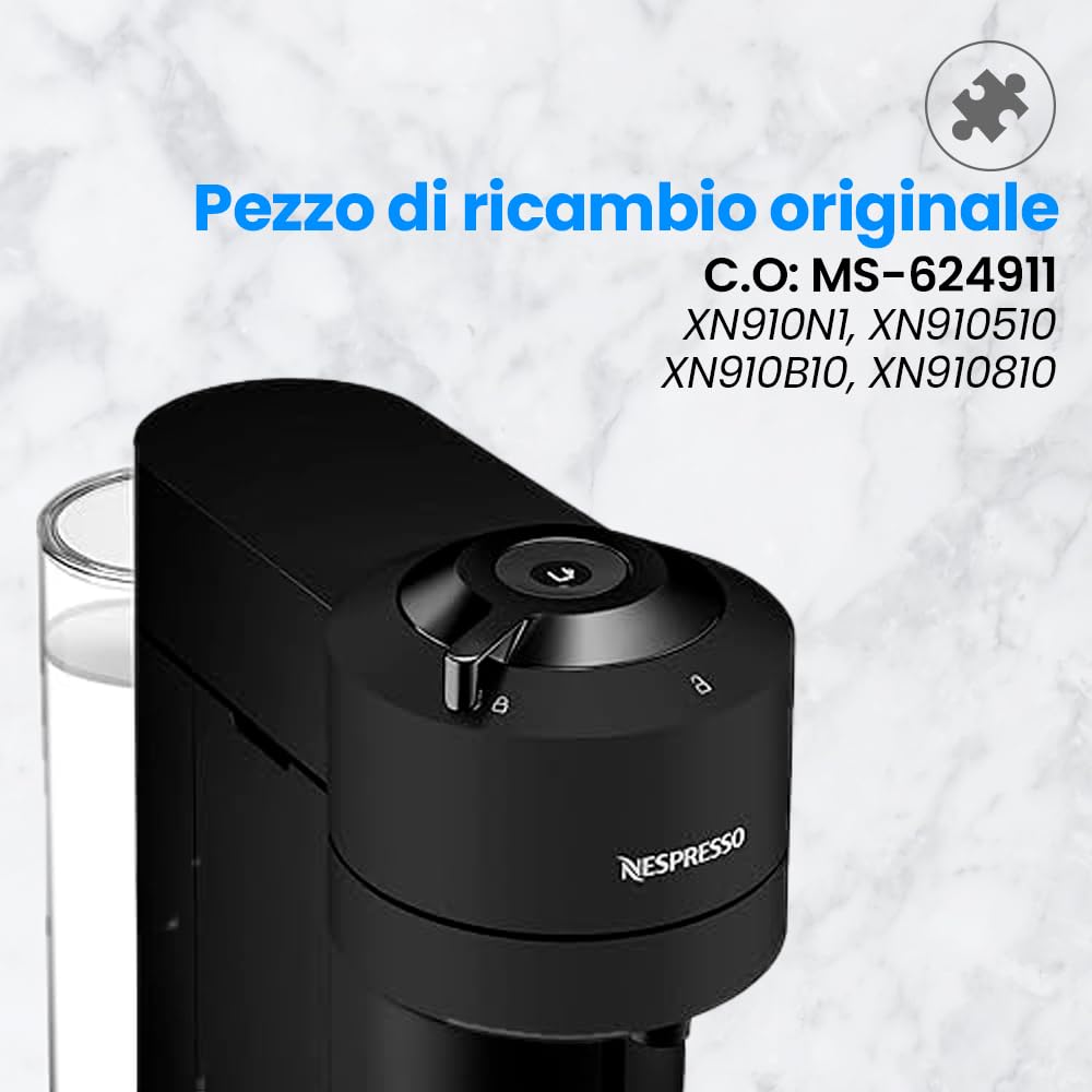 Anakel Home Serbatoio dell'acqua di ricambio MS-624911 compatibile con macchina da caffè Nespresso Vertuo Next | Capacità 1,1 litri | Coperchio non incluso