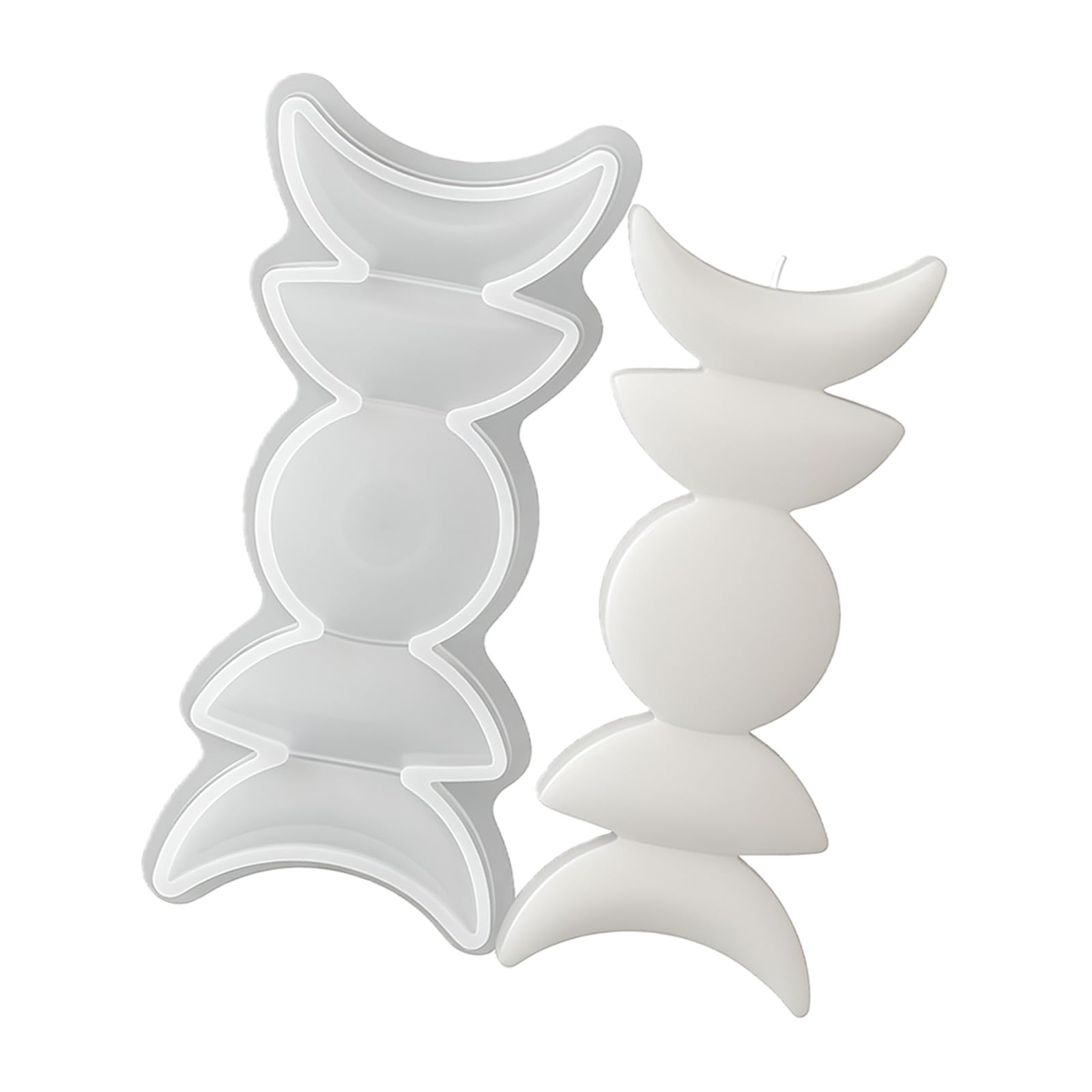 Buxuaaaa Multipurpose Artistic Silicone Mold Food Safe Easy Demold for Soap Making Resin Art Soap Mold