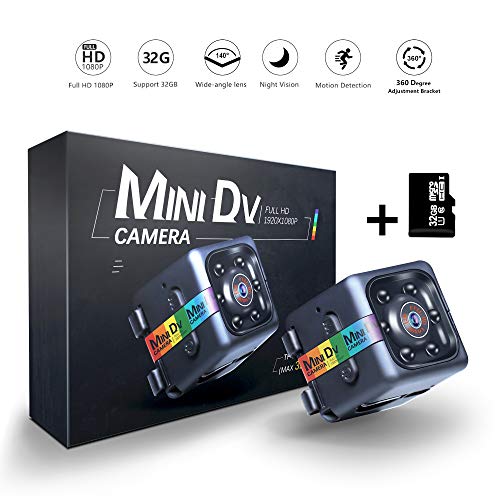 ETEYES Mini Dv Camera 1080P Hidden Spy Wireless Cam for Nanny, Sports Home