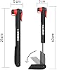KOBB KB21 Bisiklet Lastik Şişirme Pompası, 87 PSI, Alüminyum, Presta Dunlop Schrader Uyumlu, 25cm