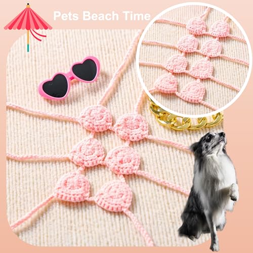 Bikini de playa para perro y gato talla 8 Cup verde miniatura 6
