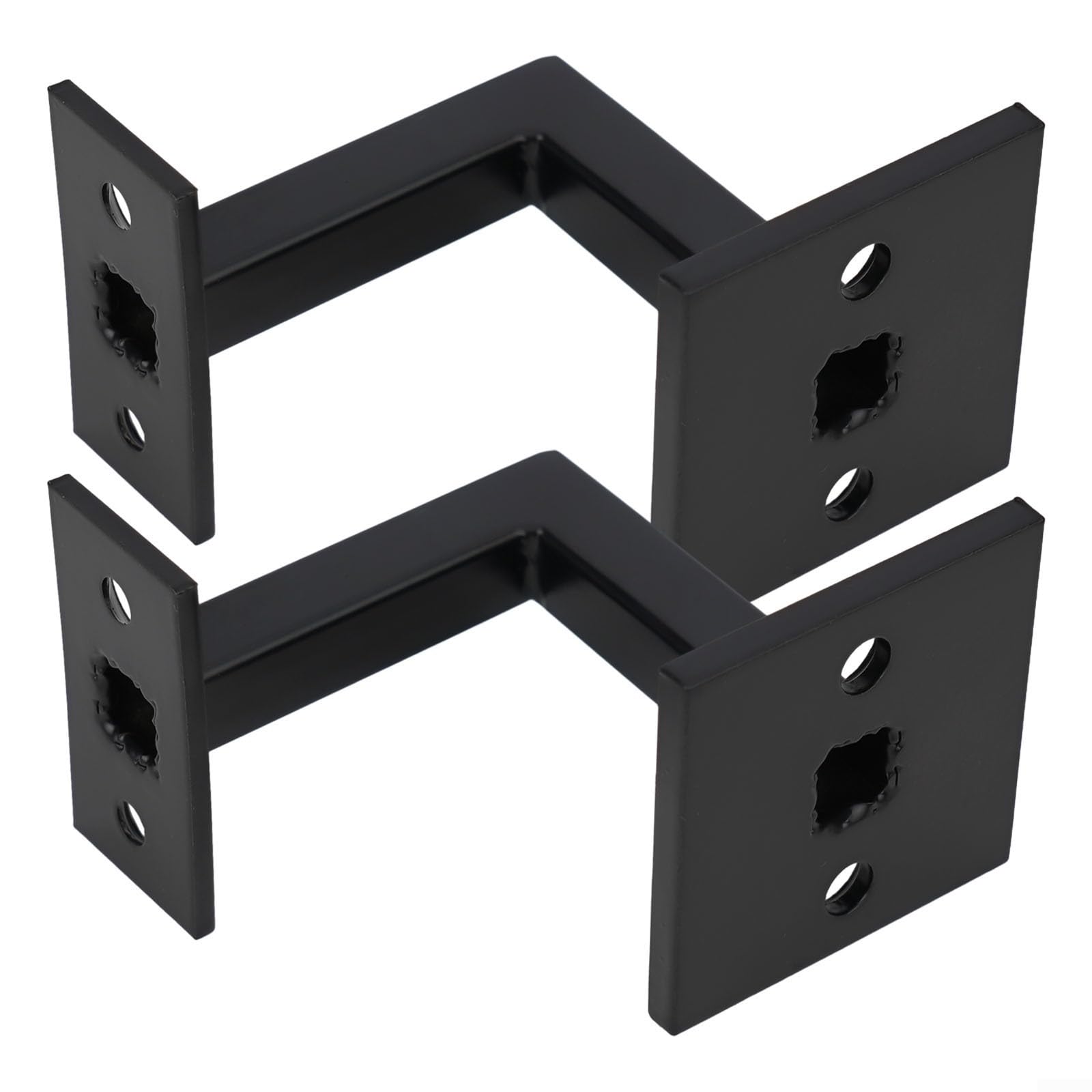 Soporte para pasamanos ajustable negro mate de acero inoxidable 304 pack de 2 para escaleras