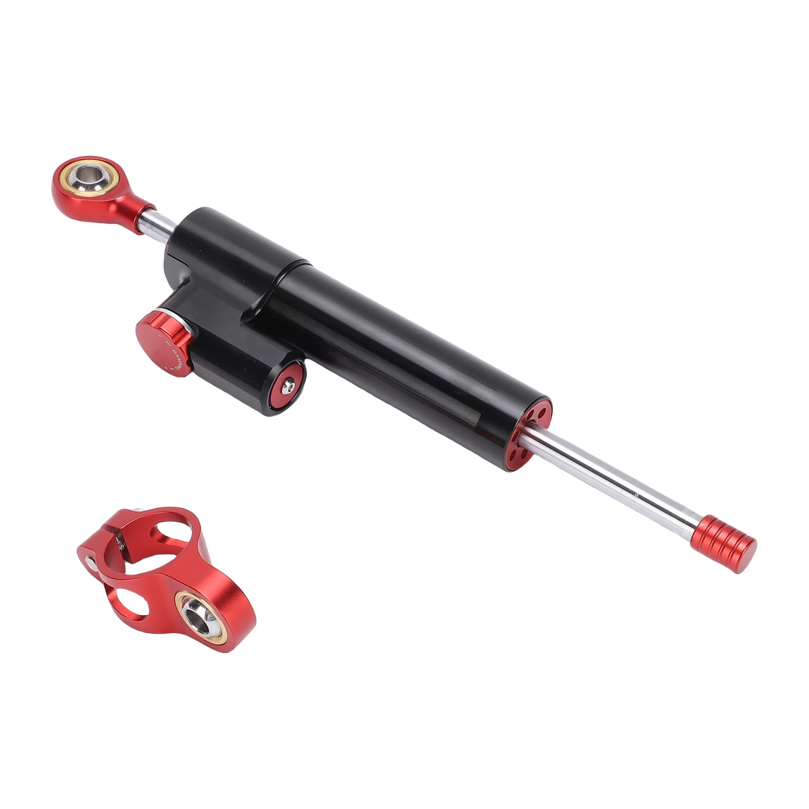 Generic Tłumik Kierunku Stabilizatora Motocykla, 10-calowy Uniwersalny Amortyzator Układu Kierowniczego ze Stopu Aluminium ze Stopu Aluminium, Tłumienie drgań Końcowych i łagodzenie