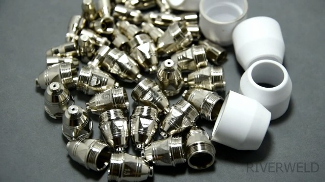 Kit Ugelli E Elettrodi Per Taglio Al Plasma P-80 - 1,5 Mm, 45 Pezzi Per Torcia Da 80-100A - Massimo Spessore Taglio 40 Mm - Foto 10