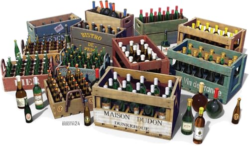 Mini Art 35665 set de caisses et de bouteilles 1:35 pour décor de maquette en plastique