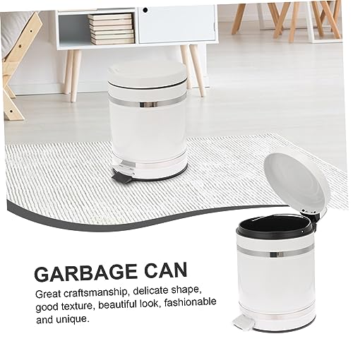 Caneca con pedal resistente de hierro para baño miniatura 6