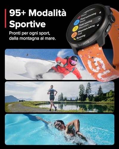 Race S Orologio Sportivo Donne Uomo, GPS Running Activity Tracker, Bi-Band GNSS, Offline Map, AMOLED Touch Schermo, Smartwatch Cardiofrequenzimetro Altimetro, 95+ Sports, Autonomia 13 Giorni - Gadget - Immagine 6