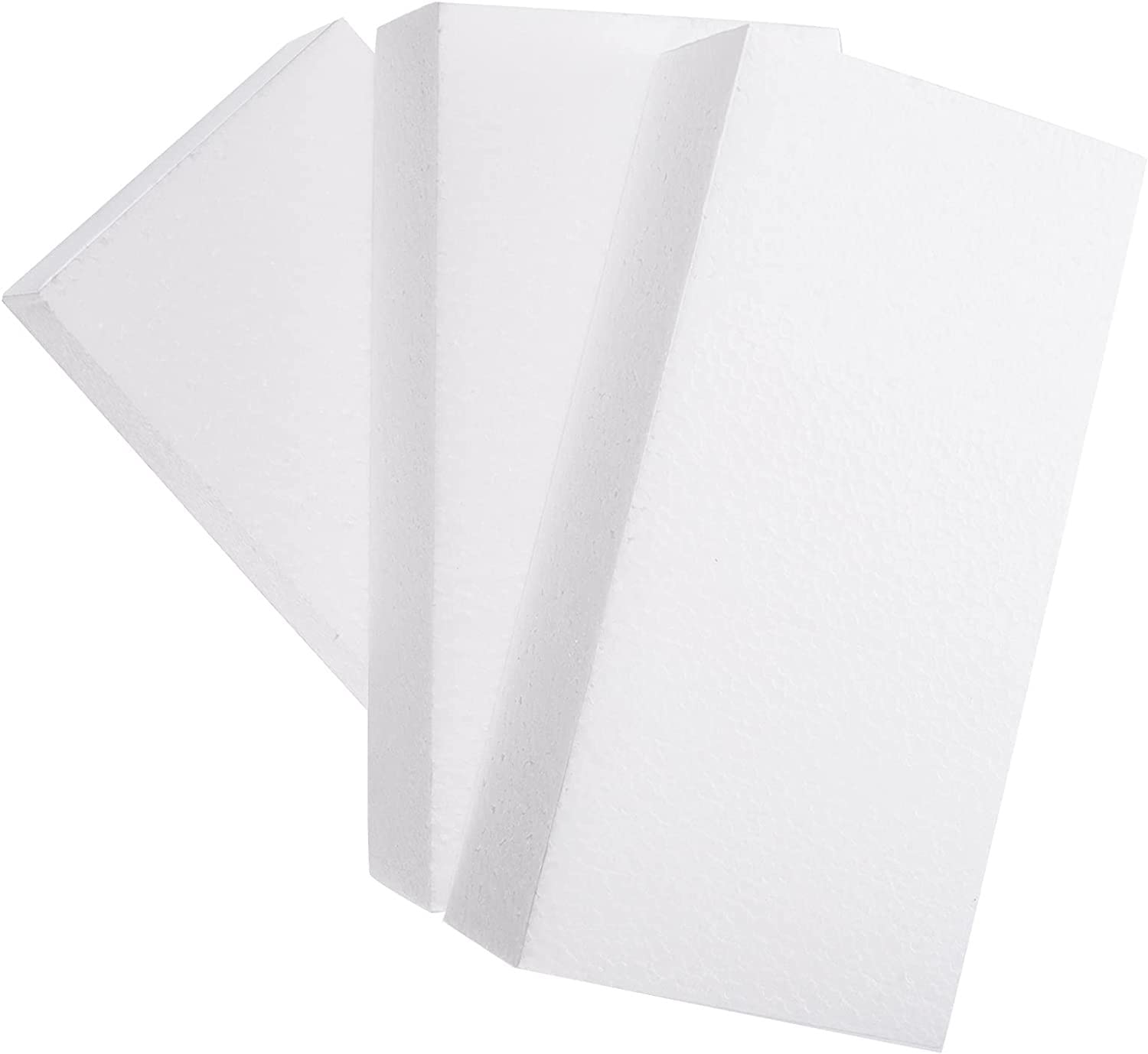 Paquete de 12 bloques de espuma rectangulares, tableros de espuma dura de 8x4x2 pulgadas for artes, manualidades y arreglos florales