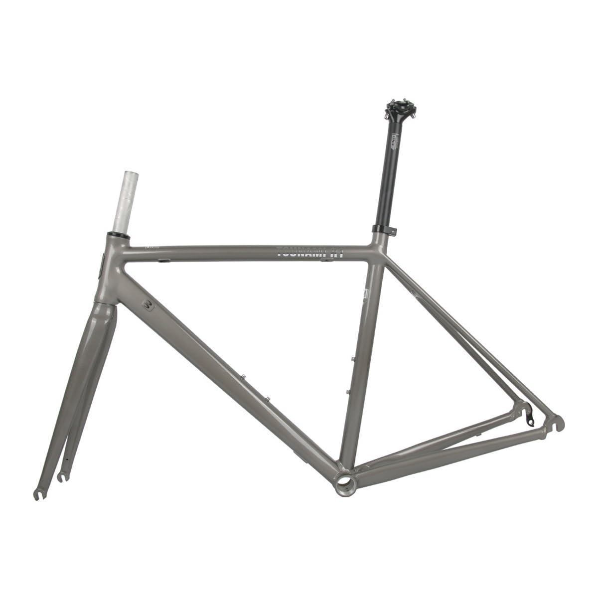 BSFHQS Bike Frameset 700C Road Bike Frame Quick Release Frame 100/130MM Aluminum Alloy Bike Frame 47cm 50cm 53cm C Brake/Rim Brake Frame Semi-Internal Routing(Silver Grey,53cm)