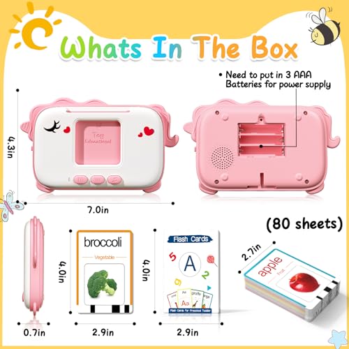Montessori Learning for 1+ Year Old Toys, Talking Flash Cards for Toddler 1-3 2-4, Autism Sensory Speech Therapy for Boys Girls 2 3 4 Year Old Kids Gifts, Unicorn Style With 160 Commonly Used Words by HOPEEYE - Image 6