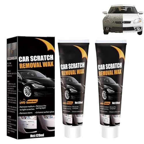 2 articleCire pour des Voitures Car RemoverRéparez Facilement efface Rayure Voiture polish anti Carrosserie Profonde Efficace Plastique liquide Réparation Rayures noire Produit Polissage Crème