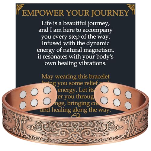 Pulsera magnética de cobre para hombre Jecanori miniatura 1