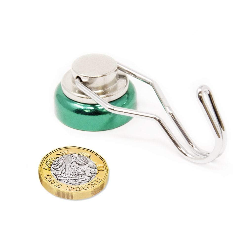 Green Swivel Hook for Holding Rope Wires and Clothing - 25mm Dia - Pack of 20, 25mm diameter - Image 3