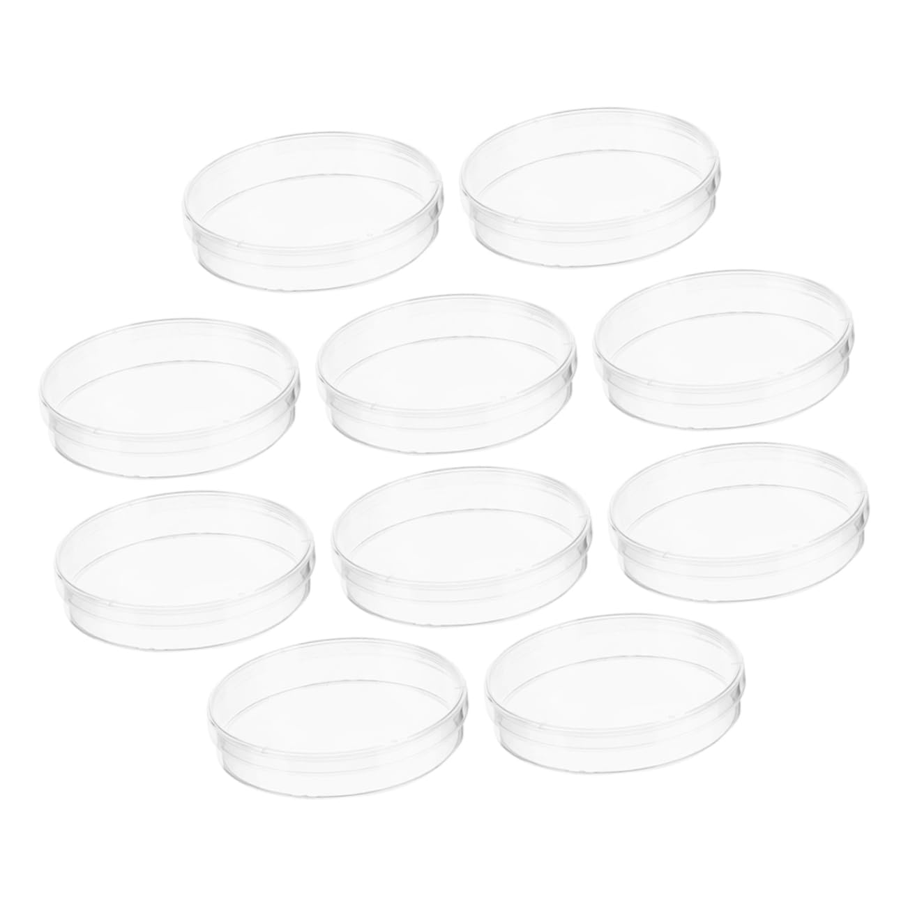 iplusmile 50piezas Placas De Cultivo Celular Transparentes De Plástico Para Laboratorio Para Experimentos Científicos y Análisis Investigación