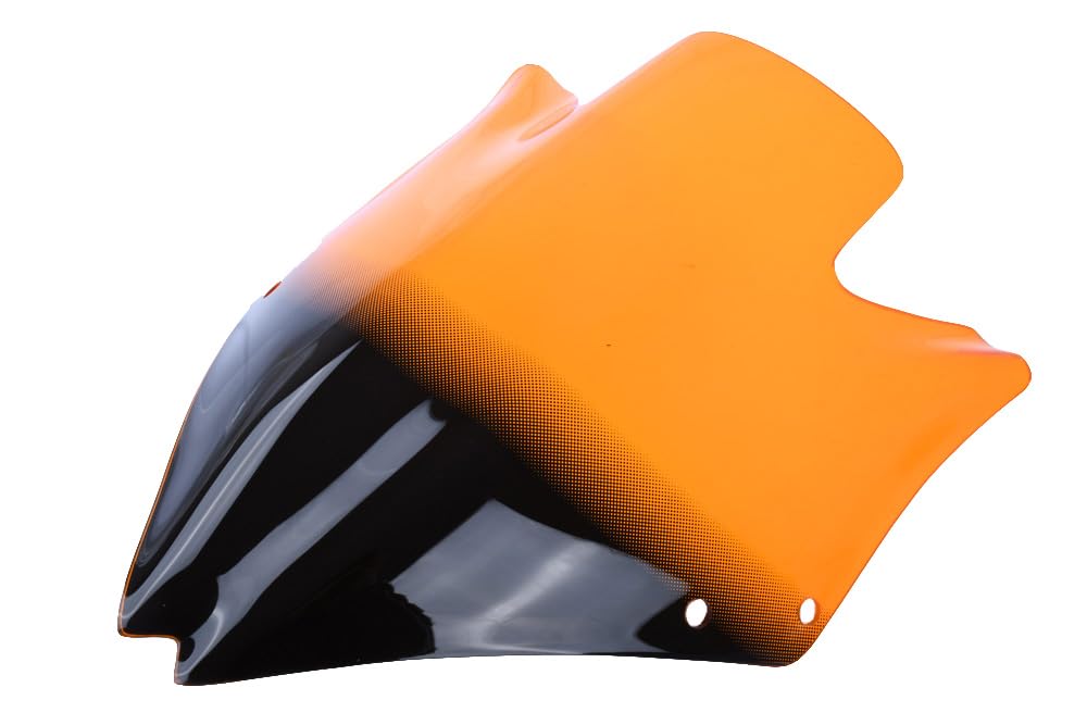 avdb-moto Szyba/Deflektor wiatru kompatybilny z KAWASAKI Z750 Z-750 2007-2013 Z poliwęglanu (Pomarańczowy)