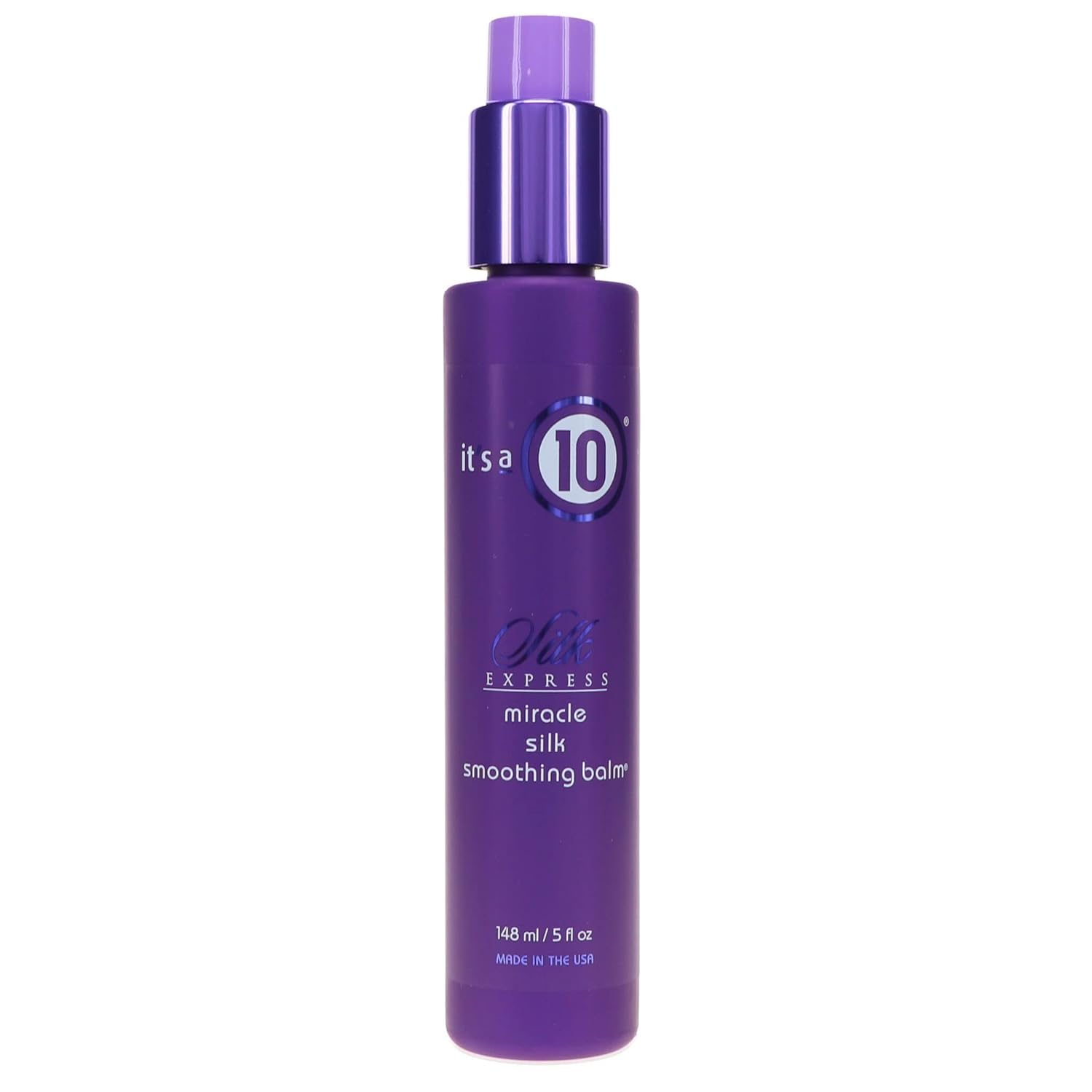 It's a 10 Miracle Silk Express Smoothing Balm - Frizz-Resistant, Shine-Boosting Hair Styling for Silky Straight Styles, 5oz Unisex