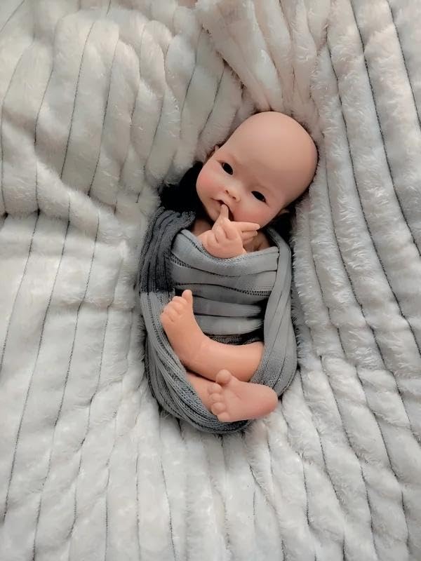 Muñeca Reborn Baby de Silicona Realista 17 Pulgadas miniatura 7