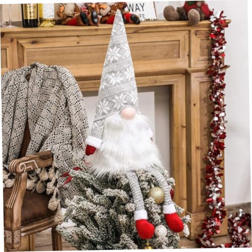Adornos gnomo para árbol de Navidad y decoración navideña del hogar Rachlicy 5