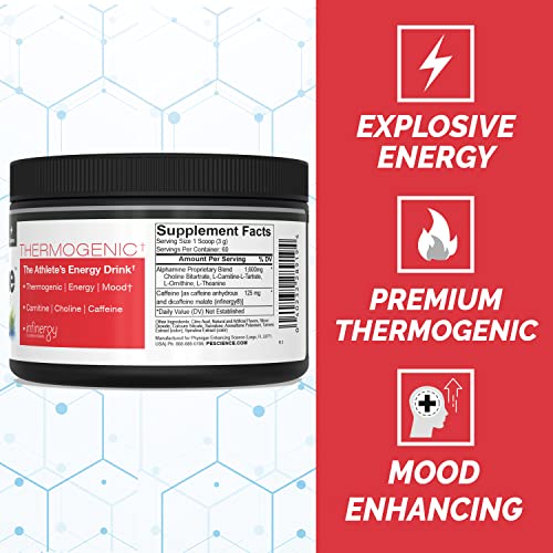 Pescience Alphamine, Weight Loss Energy Powder, Melon Berry, 60 Serving #TOP2