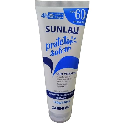 Kit 2 Frascos de Protetor Solar Sunlau FPS 60-120g Cada
