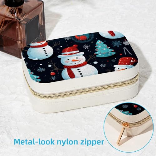Boîte à bijoux de Noël compacte avec compartiment bagues et colliers - 7