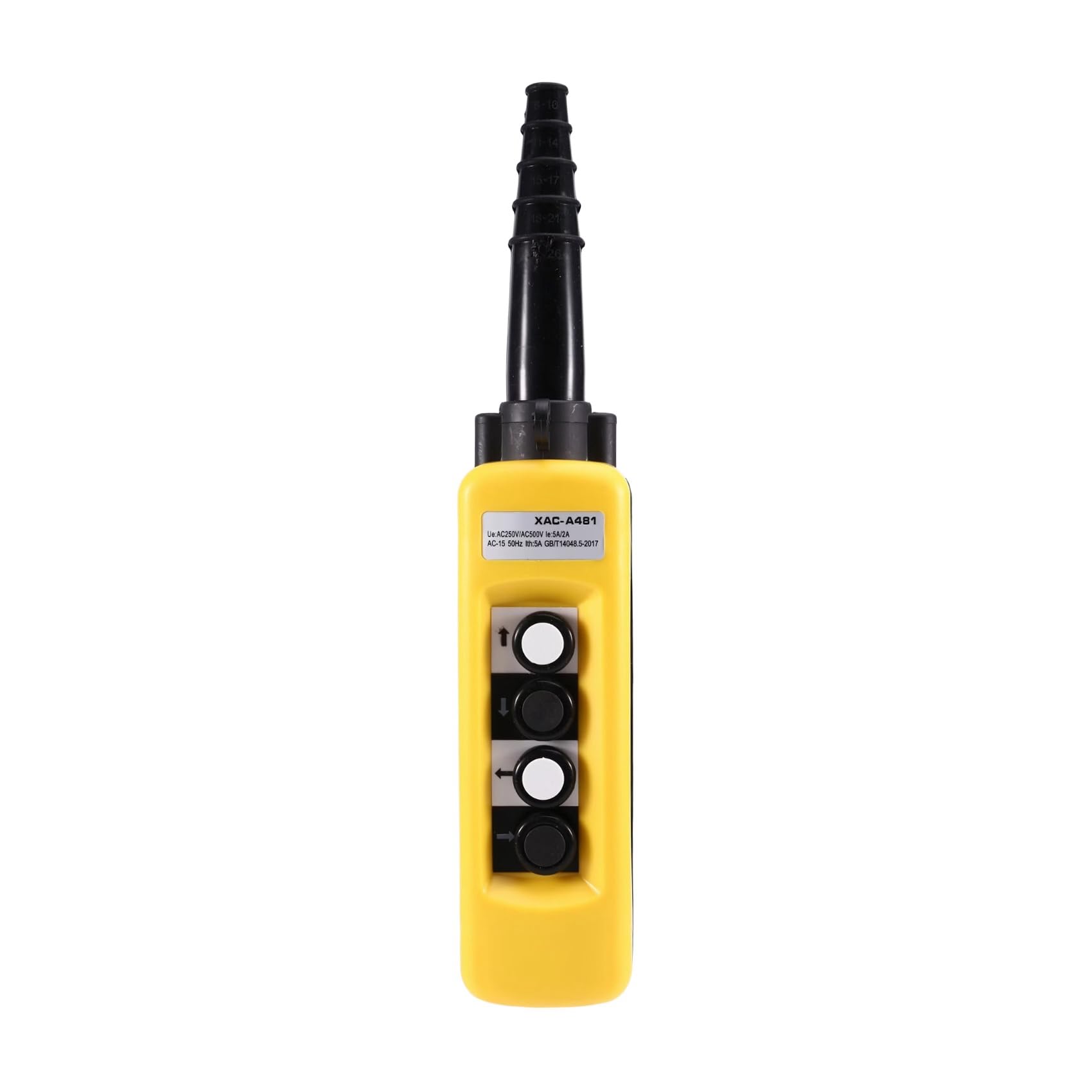 Ijsdnvjndx As Shown Four-Button Combination Rainproof Crane Control Switch -A481 Single-Speed Hoist Handle Button