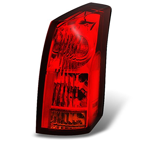 AKKON - For Cadillac CTS 4-Door Sedan Red Clear Rear Tail Light Brake Lamp Passenger Right Side Replacement
