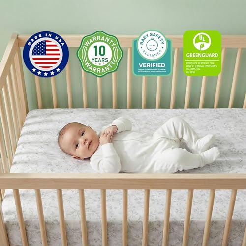 Image of Dream On Me 2-in-1 Serene Snooze Baby Crib Mattress, GREENGUARD Gold