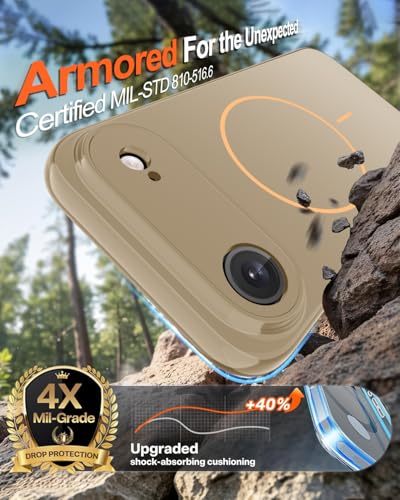 Image of Magnetic for iPhone Air Case,Shockproof Matte Cover,Desert Gold